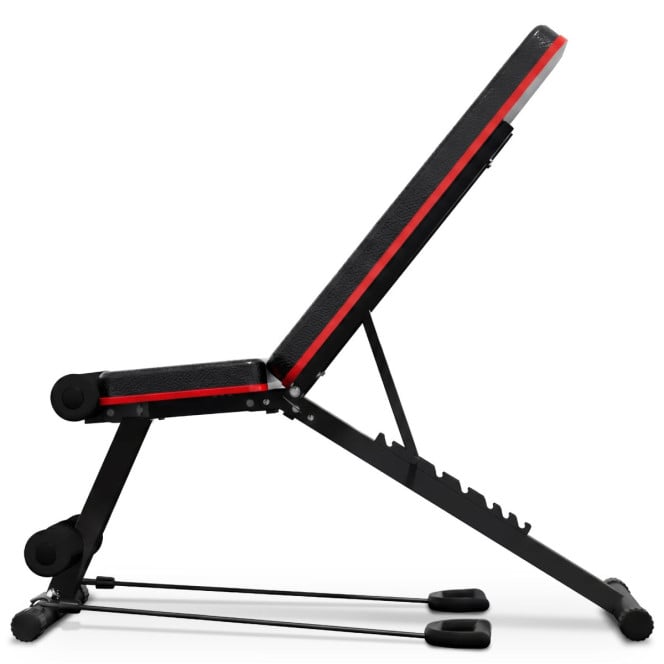 Powertrain Adjustable Weight Bench w/ Resistance Bands and 7 Backrest Positions Image 13
