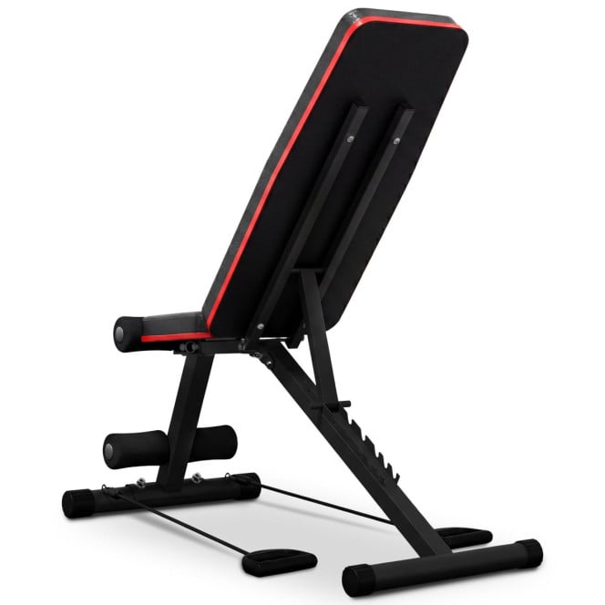 Powertrain Adjustable Weight Bench w/ Resistance Bands and 7 Backrest Positions Image 14