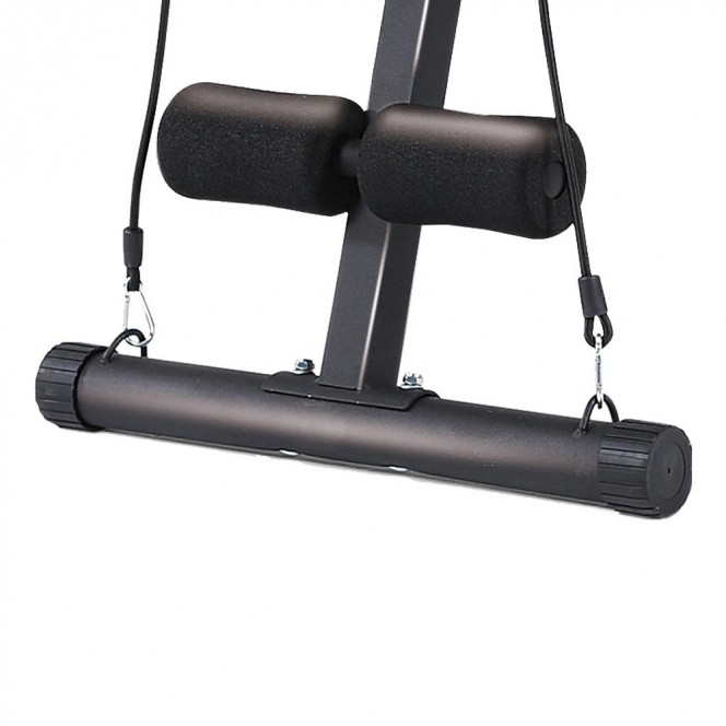 Powertrain Adjustable Incline Decline Exercise Bench with Resistance Bands Image 2