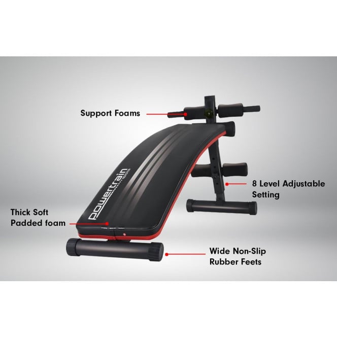 Powertrain Home Gym Sit Up Bench Incline Decline Adjustable Image 3