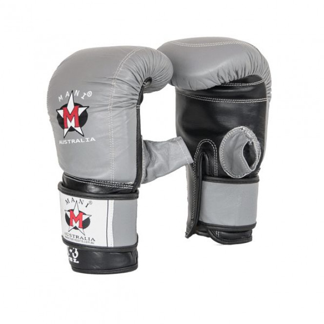 Weighted Gel Bag Mitt Gym Sports Punching Boxing Gloves Grey/Black