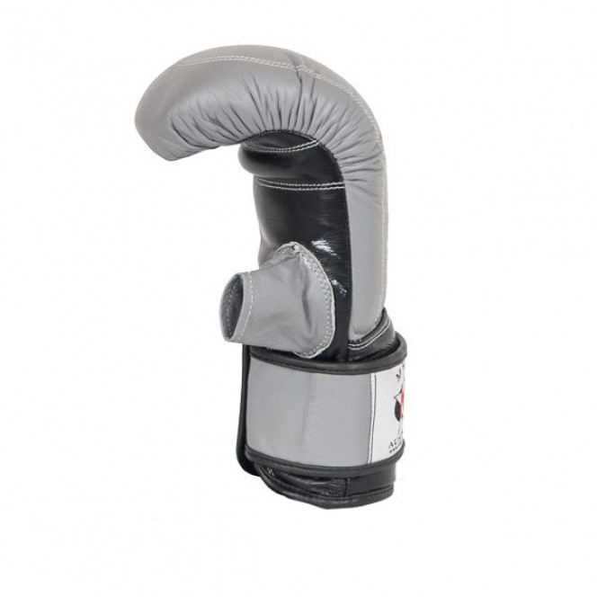 Weighted Gel Bag Mitt Gym Sports Punching Boxing Gloves Grey/Black Image 4