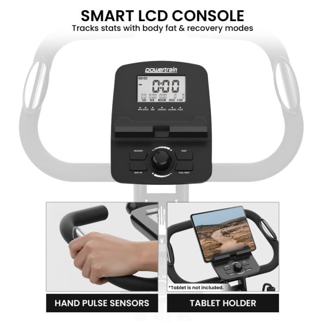 Powertrain 135E 4-in-1 Foldable X-Bike with LCD Display and Resistance Bands Image 9