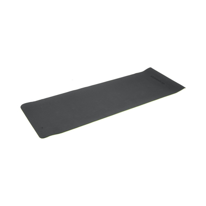 Powertrain TPE Pilates Exercise Yoga Mat 8mm - Black Green Image 5