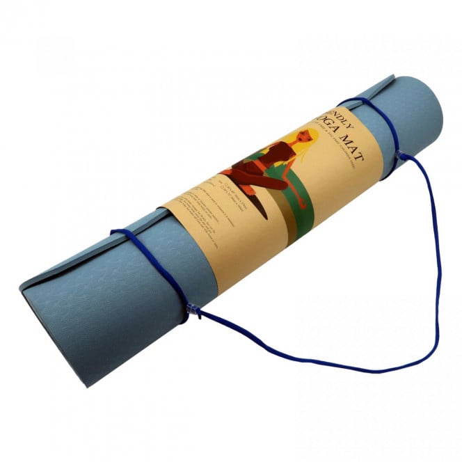 Powertrain TPE Yoga Pilates Exercise Mat 6mm - Sky Blue Image 5