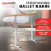 Powertrain 150cm Freestanding Ballet Barre Portable Adjustable Height Dance Bar Pine Wood Pole Home Studio thumbnail