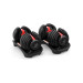 Powertrain 48KG Adjustable Dumbbell Set (Red) with Flat Bench Image 4 thumbnail
