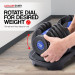 Powertrain 48KG Adjustable Dumbbell Set - Blue with Height-Variable Bench Image 7 thumbnail