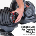 Powertrain 48KG Adjustable Dumbbell Set (Red) with FID Weight Bench Image 12 thumbnail