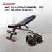 Powertrain 48KG Adjustable Dumbbell Set (Red) with FID Weight Bench thumbnail