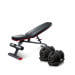 Powertrain 80KG Adjustable Dumbbell Set with FID Weight Bench Image 2 thumbnail