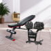 Powertrain 80KG Adjustable Dumbbell Set & Stand with FID Weight Bench Image 14 thumbnail