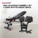 Powertrain 80KG Adjustable Dumbbell Set & Stand with FID Weight Bench thumbnail