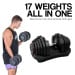 Powertrain 80KG Adjustable Dumbbell Set with Flat Bench Image 9 thumbnail