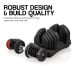 Powertrain 80KG Adjustable Dumbbell Set with Flat Bench Image 10 thumbnail