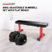 Powertrain 80KG Adjustable Dumbbell Set with Flat Bench thumbnail