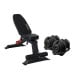 Powertrain 80KG Adjustable Dumbbell Set with Heavy-Duty FID Bench Image 2 thumbnail