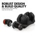 Powertrain 80KG Adjustable Dumbbell Set with Heavy-Duty FID Bench Image 9 thumbnail