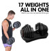Powertrain 80KG Adjustable Dumbbell Set with Height-Variable Bench Image 12 thumbnail