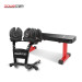 Powertrain 80KG Adjustable Dumbbell Set & Stand with Flat Bench Image 2 thumbnail