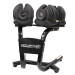 Powertrain 80KG Adjustable Dumbbell Set & Stand with Flat Bench Image 4 thumbnail