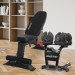 Powertrain 80KG Adjustable Dumbbell Set & Stand with Heavy-Duty FID Bench Image 15 thumbnail