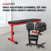 Powertrain 80KG Adjustable Dumbbell Set & Stand with Height-Variable Bench thumbnail