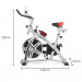 Powertrain XJ-91 Home Gym Flywheel Exercise Spin Bike - Silver Image 12 thumbnail