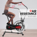 Air Resistance Exercise Bike - Powertrain - Black Image 4 thumbnail