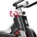 Powertrain IS-500 Heavy-Duty Exercise Spin Bike Electroplated - Silver Image 4 thumbnail