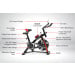 Powertrain XJ-91 Home Gym Flywheel Exercise Spin Bike - Black Image 2 thumbnail