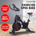 Powertrain RX-600 Exercise Spin Bike - Red thumbnail