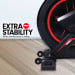 Powertrain RX-900 Exercise Spin Bike Cardio Cycling - Red Image 2 thumbnail