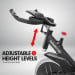 Powertrain RX-200 Exercise Spin Bike Cardio Cycling - Black Image 3 thumbnail