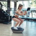 Powertrain Fitness Yoga Ball Home Gym Workout Balance Trainer - Grey Image 5 thumbnail