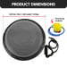 Powertrain Fitness Yoga Ball Home Gym Workout Balance Trainer - Grey Image 2 thumbnail