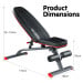 Powertrain Home Gym Bench Adjustable Flat Incline Decline FID Image 8 thumbnail