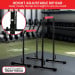 Powertrain Height-Adjustable Dip Bars Pair Load Capacity 200kg Separated Type Image 4 thumbnail