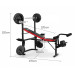 Powertrain Multi Home Gym Bench Press with Weights Image 4 thumbnail