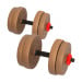 Powertrain 20kg Home Gym Adjustable Dumbbell Barbell Weights Set - Gold Image 2 thumbnail