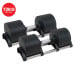 Powertrain Eon 2 x 36kg Dial-Up Adjustable Dumbbell Home Gym Weights Image 10 thumbnail