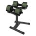 Powertrain Eon Dial-Up 72KG Adjustable Dumbbells Pair with Stand  - Green Image 2 thumbnail