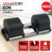 Powertrain Eon 45kg Adjustable Dumbbell Home Gym 9 Strength Training Safety Lock System For Building & Fitness Workouts thumbnail