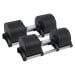 Powertrain Eon 2 x 45kg Adjustable Dumbbell Home Gym 9 Strength Training Safety Lock System Building & Fitness Workouts Image 2 thumbnail