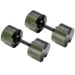 Powertrain Eon 90kg Adjustable Dumbbells Pair (2x 45kg) Quick Dial Strength Training Free Weights for Home Gym, Green Image 5 thumbnail