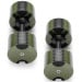 Powertrain Eon 90kg Adjustable Dumbbells Pair (2x 45kg) Quick Dial Strength Training Free Weights for Home Gym, Green Image 7 thumbnail