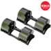 Powertrain Eon Dial-Up 90KG Adjustable Dumbbells Pair - Green Image 8 thumbnail