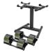 Powertrain Eon Dial-Up 90KG Adjustable Dumbbells Pair with Stand  - Green Image 5 thumbnail