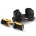 Powertrain 24kg Gold Adjustable Dumbbell Home Gym Weights Image 10 thumbnail