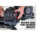 2x Powertrain 24kg Adjustable Dumbbells w/ Stand and Exercise Bench Image 5 thumbnail